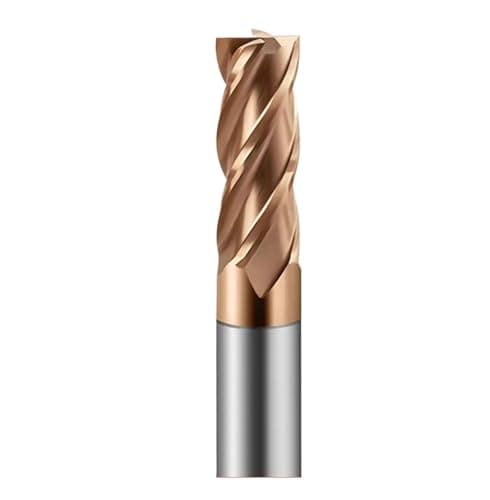 Image of 1pc HRC55 Carbide Square End Mills-4 Flute TiSiN Coated For Milling Alloy Steels Hardened Steel Metal Etc(D6X15X50)