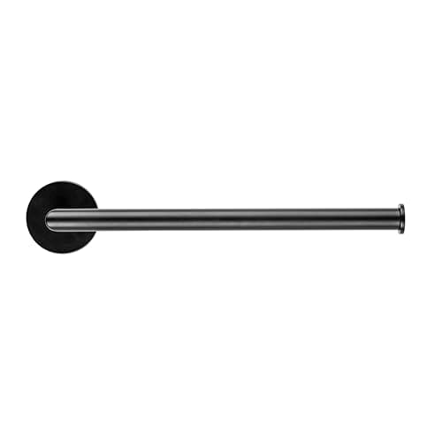 Image of Croydex Epsom Black Flexi-Fix™ - Towel Bar