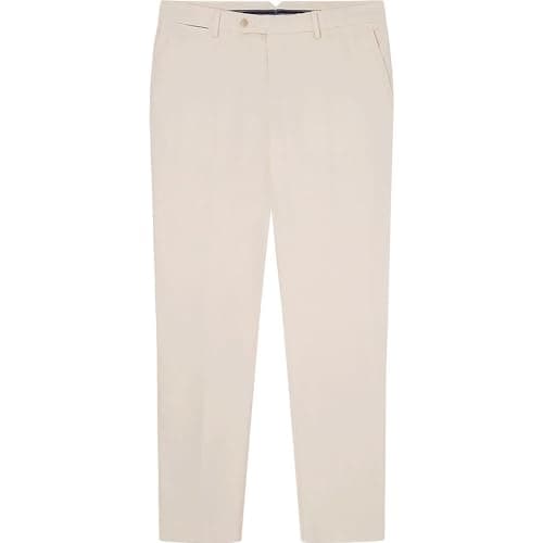 Image of Hackett London Men's C Chino Kensington Trouser, White (Canvas White), 34W/34L