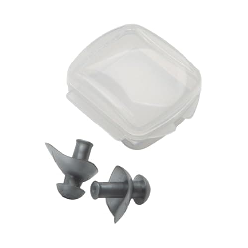 Image of Speedo Unisex-Adult Ergo Swimming Earplug | Anti-Leak | Ear Protection Training Aids, Translucent Dark Smoke, One Size