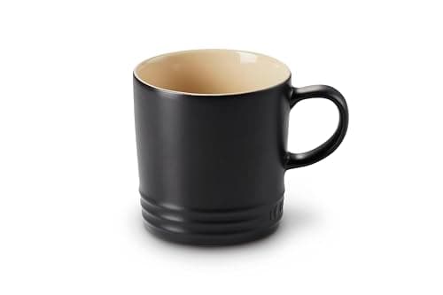 Image of LE CREUSET Stoneware Coffee Mug, 350 ml, Matte Black, 70302350000002