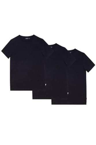 Image of Burton Mens Crew Neck T-Shirt (Pack of 3) (L) (Navy)