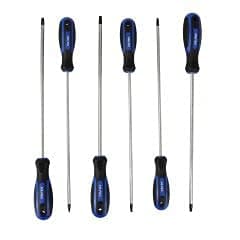 Image of US PRO 6PC Extra Long Star Torx Screwdriver Set 250mm T10 - T30 1591