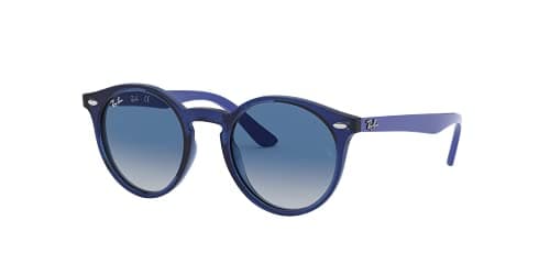 Image of Ray-Ban Unisex Kid's Rj9064s Dark Lenses, Azul Transparent/Gris Gradient Azul Oscuro, 44