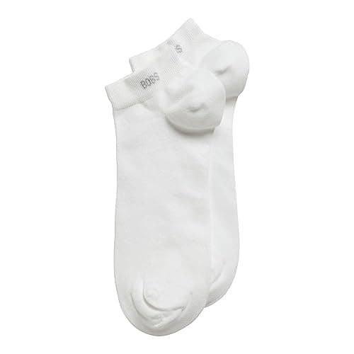 Image of BOSS 2-Pack Solid Cotton Ankle Socks