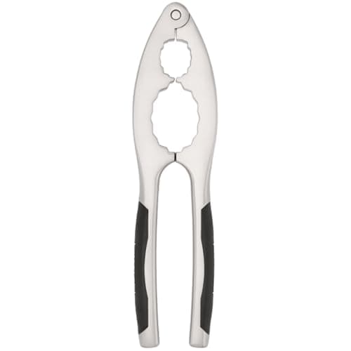 Image of Stellar Contour Gadgets Nut Cracker, Cushioned Grip, Dishwasher Safe, Chrome plated Zinc Alloy