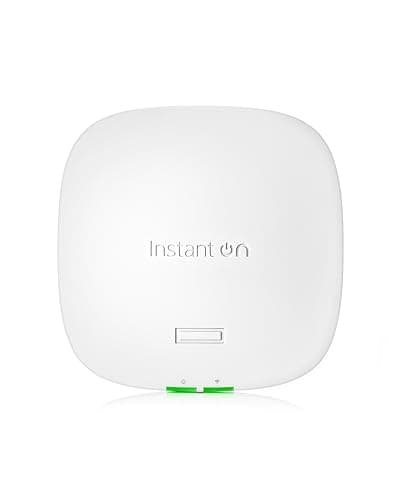Image of Aruba Instant On AP32 2x2 WiFi 6E Wireless Access Point | Secure, Tri-Band, Future Ready | EU Model | Power Source Included (S1T28A)