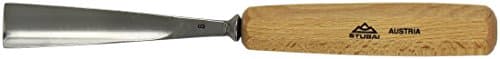 Image of Stubai 550625 Type 6 Long/Polished Woodcarving Chisel, Grey/Beige, 25 mm