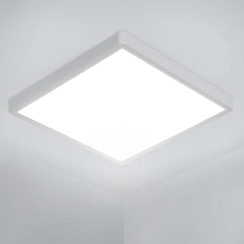 Image of Osairous LED Flush Mount Ceiling Light 36W, 12 inch Square Ultra Thin Lighting Fixture, 6500K, 360W Equivalent Ceiling Lamp for Living Room, Bedroom, Hallway
