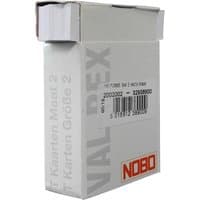 Image of Pack of 100 Nobo T-Cards, Size 2, White- (NB38900)
