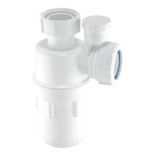 Image of McAlpine C10V 1.5-Inch Anti-Syphon Bottle Trap - White