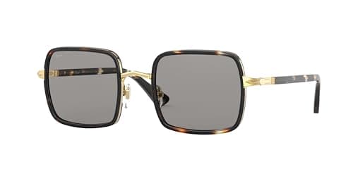 Image of Persol Unisex-Adult Po2475s Sunglasses, Striped Brown Crystal/Grey, 49 mm