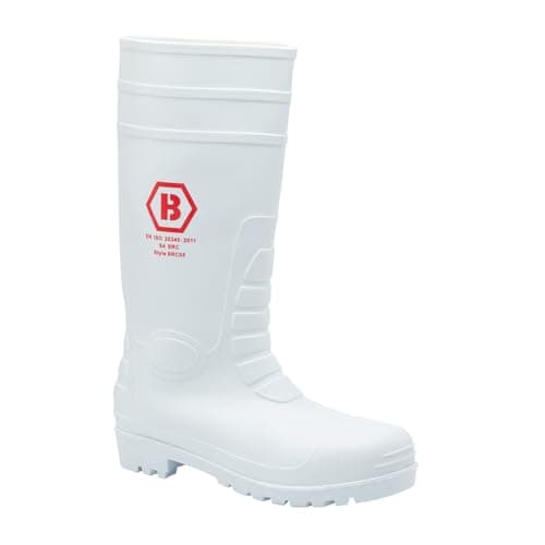 Image of Blackrock White Safety Wellingtons for Men and Women, Steel Toe Cap Wellington Boots, Food Safety Wellingtons, White Wellies - (Size UK 11 / EU 46)