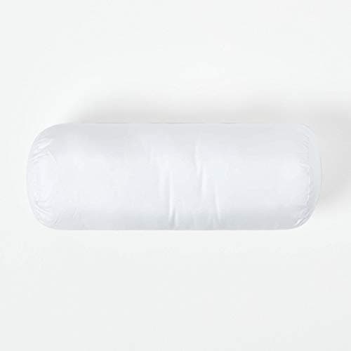 Image of HOMESCAPES Super Microfibre Bolster Cushion Pad 40 x 15 cm (16” x 6”) Inner Insert Hypoallergenic Synthetic Cushion Filler Machine Washable