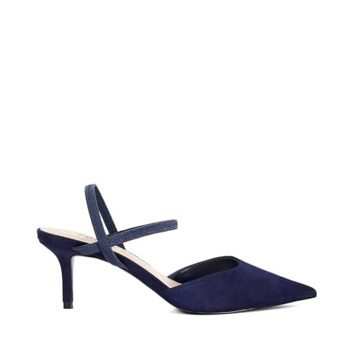 Image of Dune London Ladies CLASSICAL Stiletto Heeled Courts Size UK 3 Suede Slingbacks