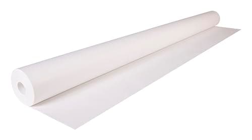 Image of Clairefontaine - Ref 595701C - Kraft Paper Roll (Single Roll) - 50 x 1m Size, 60gsm Paper, Acid Free, pH Neutral - Suitable for Painting & Drawing - White