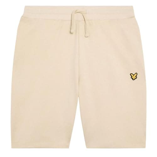 Image of Lyle & Scott Mid Bottoms Fly Fleece Shorts Z745 Sesame, S
