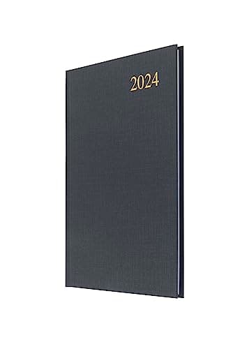 Image of Collins Debden Collins Essential A5 Diary Week to View Planner 2024 - Eco Friendly, Recycled Paper and Fully Recyclable - Complete Planner 2024 Daily, Weekly, and Monthly View - (A5 Size, Black)