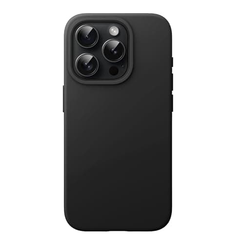 Image of JETech Silicone Case for iPhone 15 Pro 6.1-Inch, Silky-Soft Touch Full-Body Protective Phone Case, Shockproof Cover (Black)