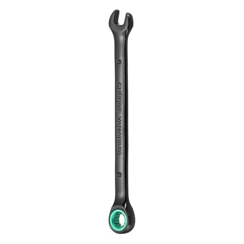 Image of sourcing map Ratcheting Combination Wrench 8mm Metric 12 Point CR-V Electrophoresis Lengthen Double Box Open-Ended Ratchet Wrenches with 72 Tooth 5° Swing Industrial Grade Spanner