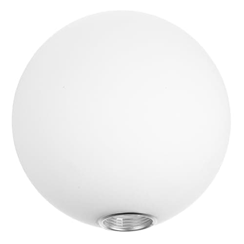 Image of NUOBESTY Frosted Globe Light Shade 120Mm Round Glass Sphere Replacement for E27 Full/Half Thread Base Pendant Lighting in Dining Area and Living Room
