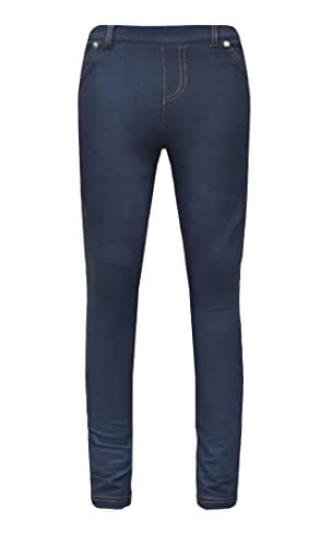 Image of Kids Girls' Skinny Denim Jeans School Uniform Stretchy Jeggings Children Pants 4-13 Years (11-12 Years, Navy Blue Jeggings)