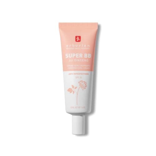 Image of Erborian - Super BB Cream with Ginseng - High Coverage Tinted Face Care Anti-Imperfections - Complexion Corrector and Perfecter - Sun Protection SPF 20 - Korean Cosmetic - Clair 40ml