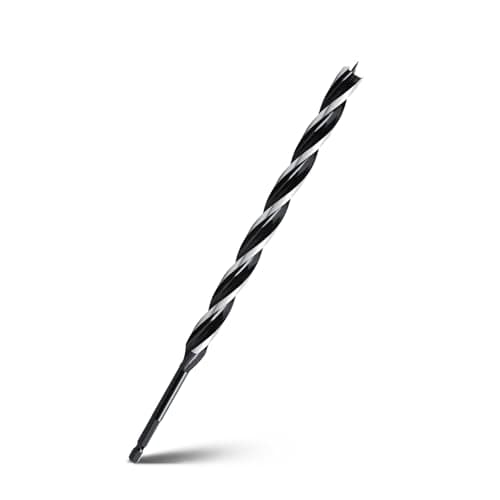 Image of 1/2" x 12" Auger Drill Bit for Wood, Hex Shank Tri Flute Ship Auger Long Drill Bit for Soft and Hard Wood,Tree Stump,Plastic,Drywall and Composite Materials