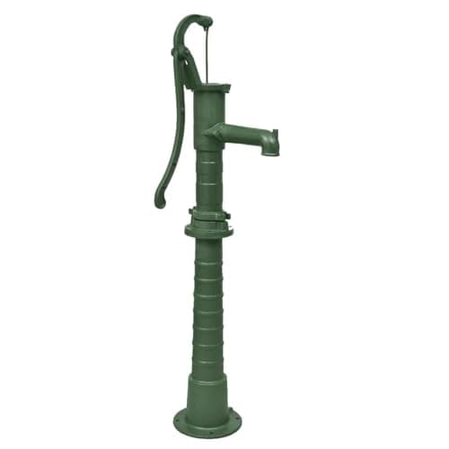 Image of ZEYUAN Garden Water Pump with Stand,Hand Water Pump,Rustic Cast Iron Well Pump for Yard, Garden, Farm Irrigation