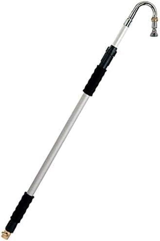 Image of Telescopic Gutter Cleaner Aluminium Extendable Pole Water Fed Gutter Drain Drainage Cleaning Extends From 120cm to 200cm