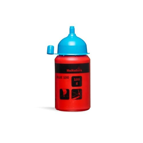 Image of Hultafors chalk line blue 100g I For indoor and outdoor use I Water and wind resistant I Creates precise and long-lasting lines I Intense colour thanks to high pigment content I 652523