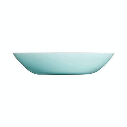Image of Venizia 18pc Opal Glass Flower Dinner Set Dinnerware Tableware Modern (Turquoise, 6 Soup Bowls)