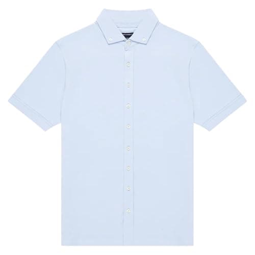 Image of French Connection Pique Oxford Shirt Medium (Blue)