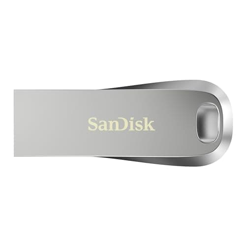 Image of SANDISK Ultra Luxe USB Type-A Flash Drive 256GB (USB 3.2 Gen 1 + USB 3.0 capable up to 400MB/s read speeds, Password protection, Data recovery software, Metal Design) Silver