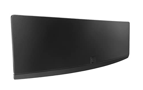 Image of One For All Amplified Indoor Digital TV Aerial, 5G-Filter - Ready to receive Freeview and Analogue TV Signals within a range of 15 miles, Curved HDTV Antenna – UHF/VHF - Black - SV9430