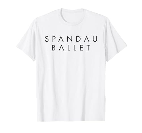 Image of Spandau Ballet Official Black Logo T-Shirt T-Shirt, Men, White, X-Large