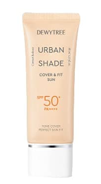 Image of [DEWYTREE] Urban Shade Cover & Fit Sun SPF 50+ PA++++ 40 ml 1.35 fl.oz. - Tone Cover, Perfect Skin Fit, Mild Sunscreen, Korean Cosmetics, K-beauty, Skincare