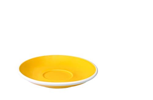 Image of Loveramics Egg 14.50cm Cappuccino/Flat White Saucer Yellow