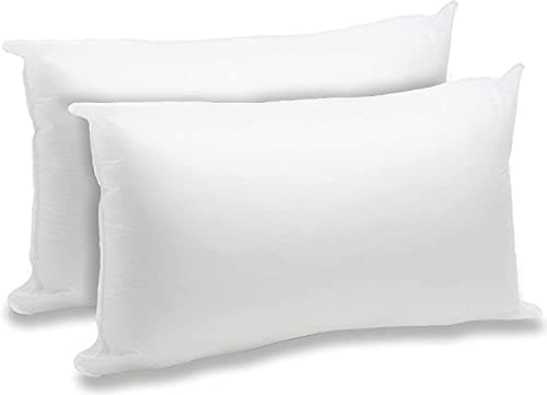 Image of TOP STYLE COLLECTION Bedding Cushion Inner Pads (Pack of 2), 40 x 60 cm (16" x 24") Cushion Stuffer Inserts, Hollowfibre Pillows