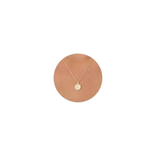 Image of KINHOPI Gold Necklaces for Women 14K Gold Plated Flower Pendant Necklace Dainty Trendy Jewellery Gifts for Women Girl