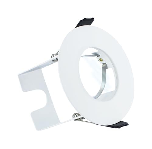 Image of Integral Evofire 70mm cutout Fire Rated Downlight White Round +GU10 Holder With Bracket + loop-in loop-out terminal block
