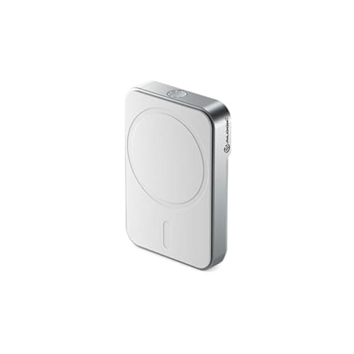 Image of ALOGIC Matrix Universal Magnetic Power Bank 5000Mah - White | Wireless Power Bank | 15W Fast Charging | MagSafe and Qi Wireless Charger