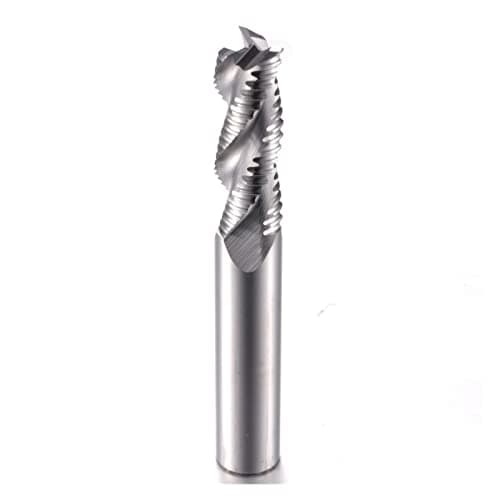 Image of 1pcs Solid Carbide Roughing End Mills HRC55 3 Flute Rough Mill 16mm 20mm CNC Machining Tool Lathe Aluminum Milling Cutter(AL-3FCU-D16X100L)
