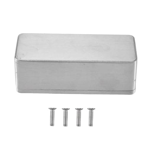 Image of Dropfree Diecast Aluminium Electronics Project Box Case Enclosure Instrument 1590A Style Guitar Effects Aluminium Stomp Box for Guitar Parts & Accessories
