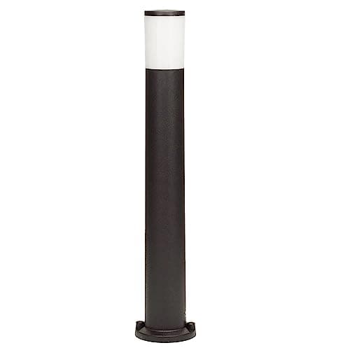 Image of Britalia LED Black Outdoor Modern Round Cylinder Post Light | IP55 Rated | 80cm Height | CCT 840lm-920lm 2700k-6500k | Garden - Patio - Driveway | UK Approved | Polycarbonate Resin Coastal