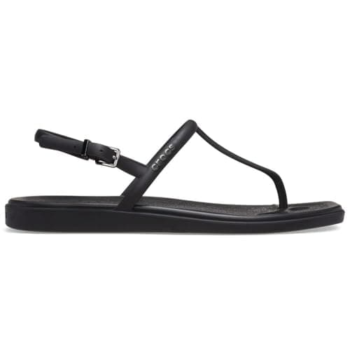 Image of Crocs Womens Flip, Miami Thong Flip, Black, 8 UK Women