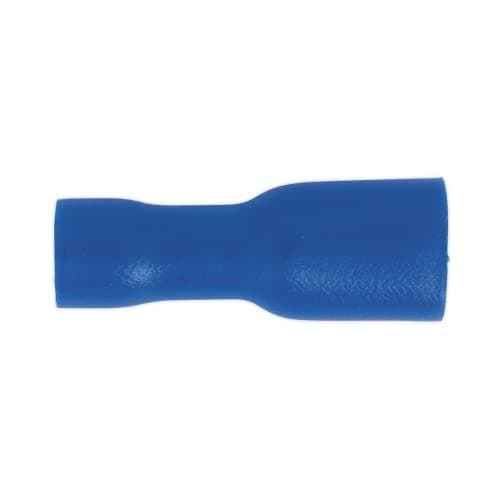 Image of Sealey BT15 Fully Insulated Terminal 4.8mm Female Blue Pack of 100