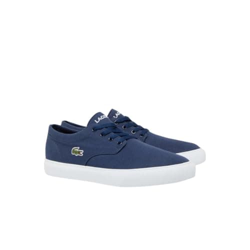 Image of Lacoste Men's Grip Base Sneaker, Navy Blue and White, 9 UK