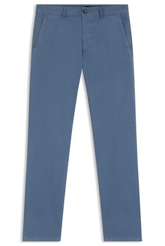 Image of BOSS Men's Chino_Slim Trousers_Flat, Open Blue, 48W x 30L