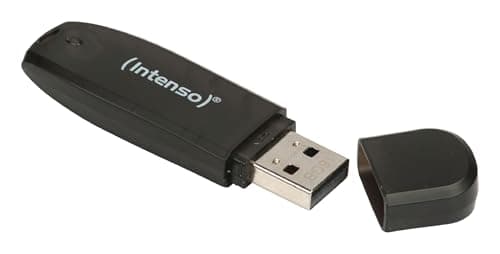 Image of Intenso 3502470 16GB Rainbow USB 2.0 Flash Drive - Transparent Black